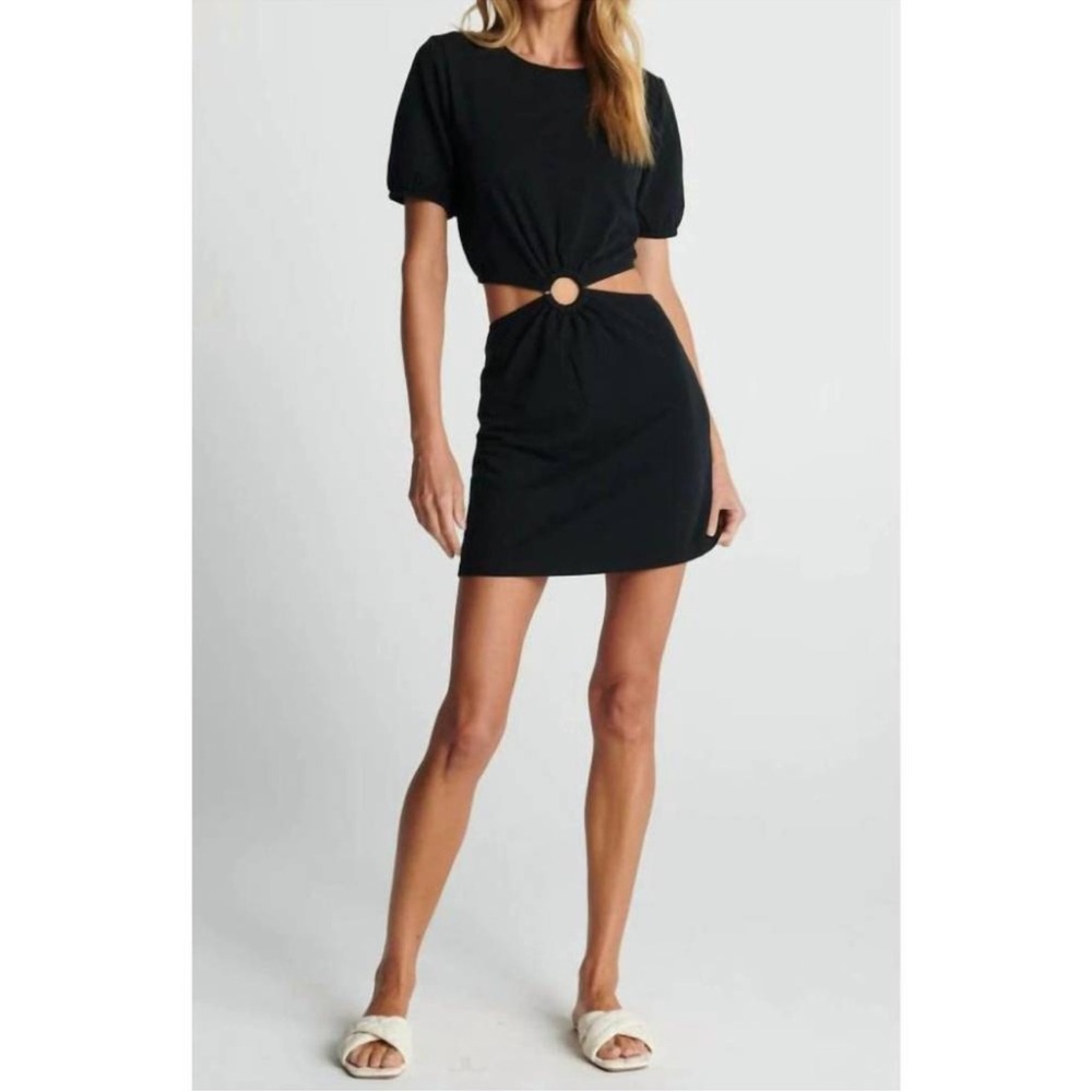 SUNDAYS lyric dress in black, size small